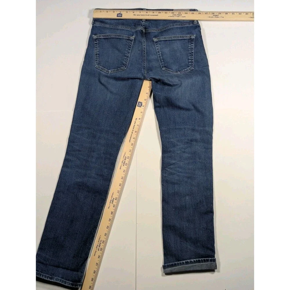 Abercrombie & Fitch Slim Straight Jeans Men's 31x32 Blue Denim Button Fly